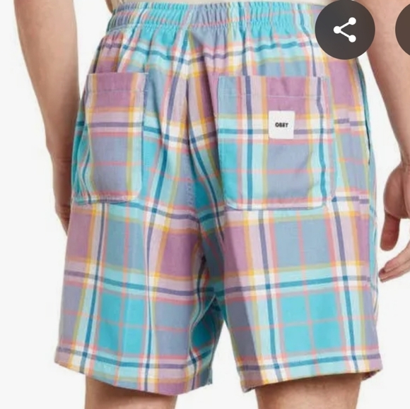 Colorful Plaid Shorts - Picture 6 of 7